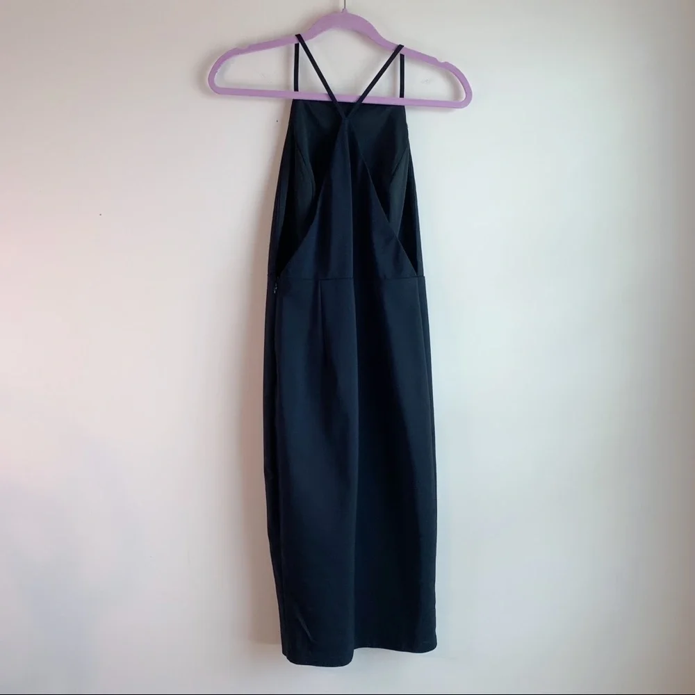 NWT BY THE WAY x REVOLVE Fiona Racerback Midi Dress Black Small Spandex Stretch - Picture 6 of 10